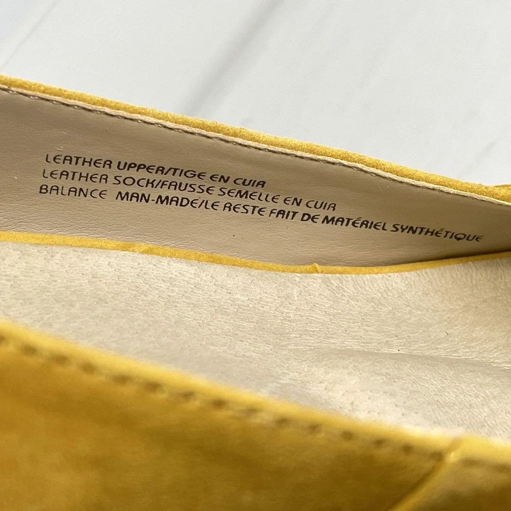 Earth Thara Bermuda Espadrille Wedge Sandals Womens Size 7 Yellow Slingback Shoe